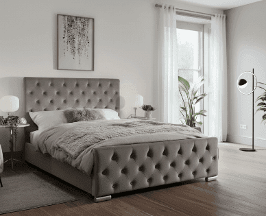 Florida Ottoman Bed Classic UK - Side view of premium ottoman bed from Newcastle Beds UK